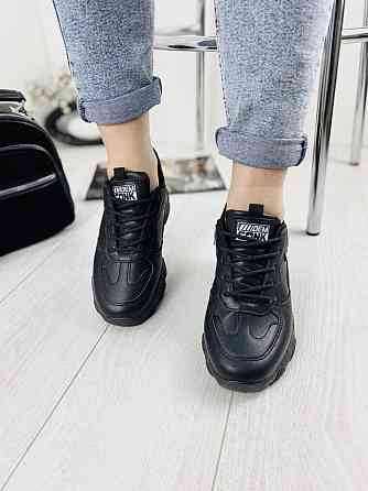 Кроссовки женские SIYING черные эко-шкіра 38р.-23,2см 39р.-23,8см (2616) Коломыя