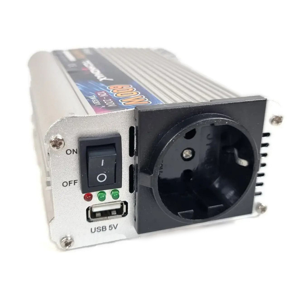 Инвертор Technomax TM-9201 600w, преобразователь напряжения с аппроксимированной синусоидой 12V-220V/50Гц Каменец-Подольский - изображение 8