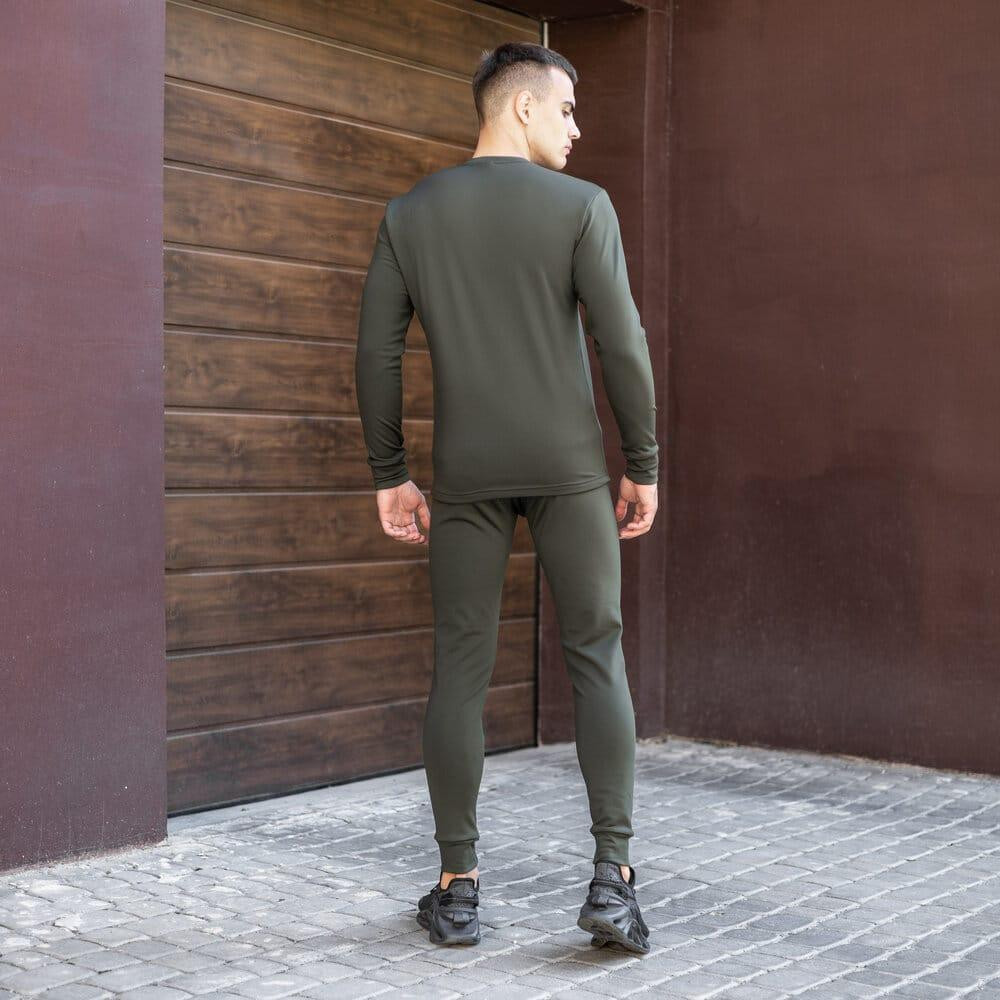 Мужское термобелье зимнее на флисе Pobedov Teplo хаки Киев - изображение 3