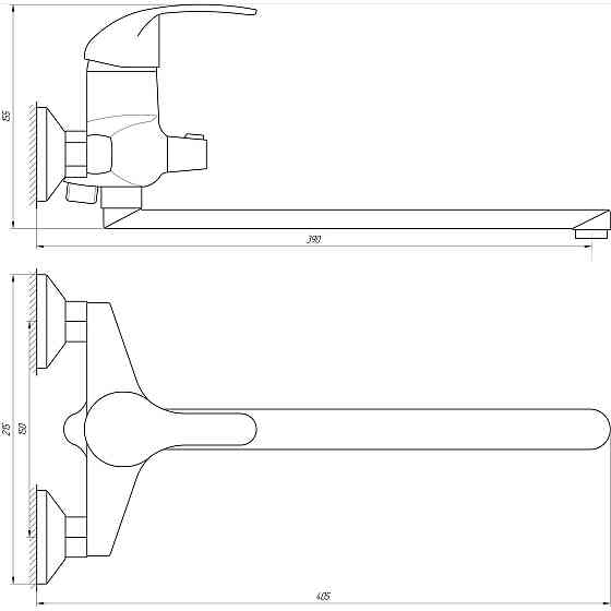 Змішувач для ванни DOMINO ACCENT DAC-208 Луцьк