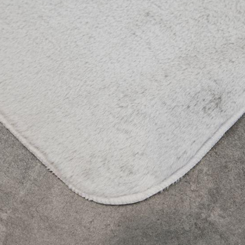 Килимок для підлоги з еко-хутра ТМ Dariana Moonbeam 50*60 см cвітло-сірий Житомир