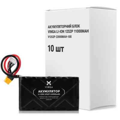 Аккумуляторный блок Vinga Li-Ion 12S2P 11000mAh коробка 10 штук (V12S2P-22000MAH-10X) Вінниця