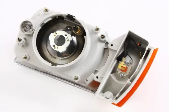 Фара  Славута АЭА с оранж. повор. левая (серый корпус) Винница