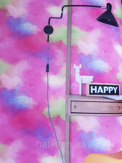 Шпалери флізелінові Decoprint Good Vibes 0.53х10 м дитячі молодіжні абстракція хмари рожеві жовті блакитні Київ - фото 1