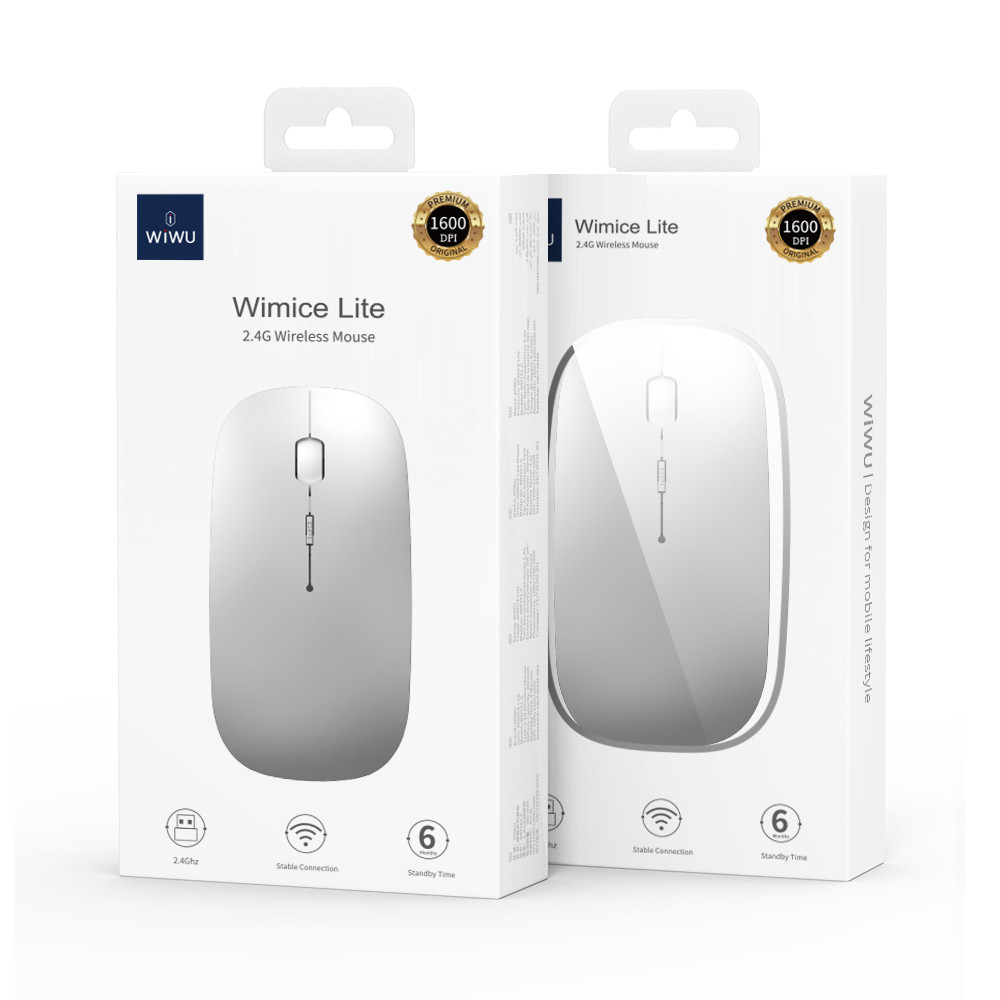 Маніпулятор миша бездротова WIWU Wimice Lite 2.4G Wireless Mouse WM101-C silver Одеса - фото 2
