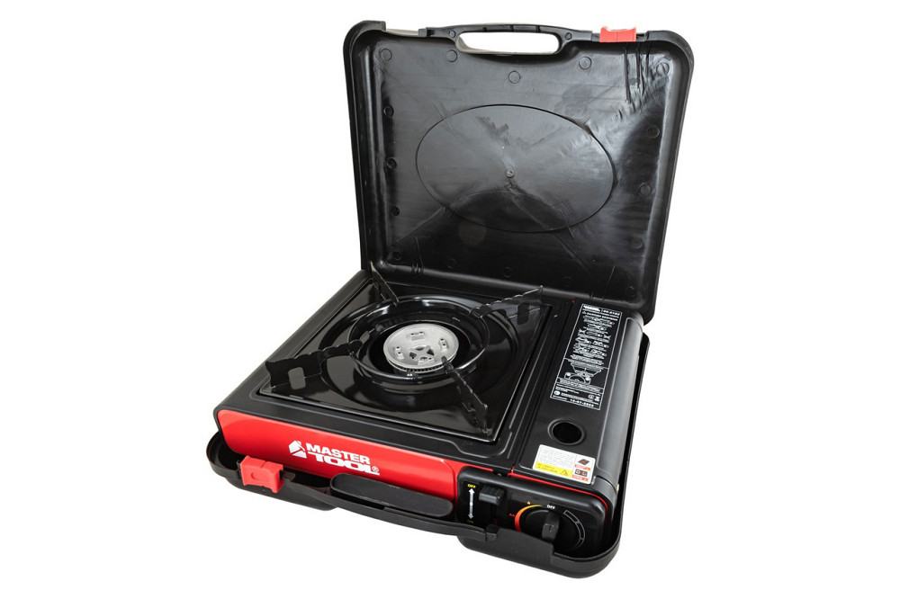 Плита портативна газова MASTERTOOL з п'єзопідпалом у пластиковому кейсі 2.4 кВт 145 г/год 42 Bar G30/G31 Ровно - изображение 6