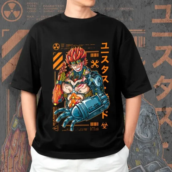 Футболка чоловіча з  принтом Ван Пис Кібер Юстасс Кид Розмір 48 Anime00Розмір 48 Дніпро