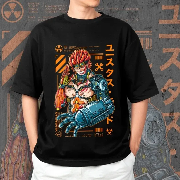 Футболка чоловіча з  принтом Ван Пис Кібер Юстасс Кид Розмір 48 Anime00Розмір 48 Дніпро - фото 3