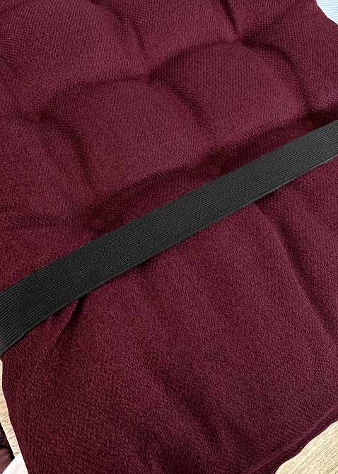 Подушка для стільців (40x120х4 см) подвійна Decorator Мальмо колір бордовий 84-171 Київ - фото 8