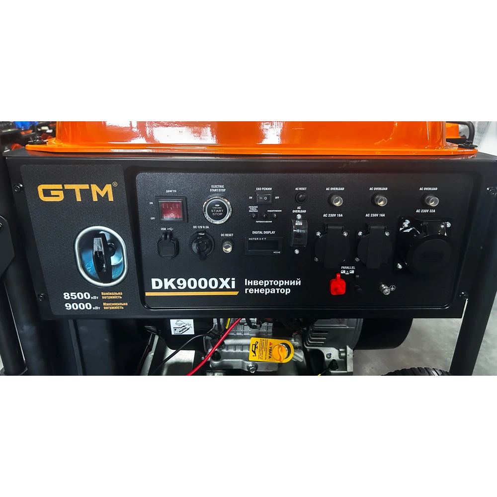 Генератор інверторний 8.5 кВт GTM DK9000Xi з електростартом 8.5/9.0 кВт (34575) Київ - фото 4