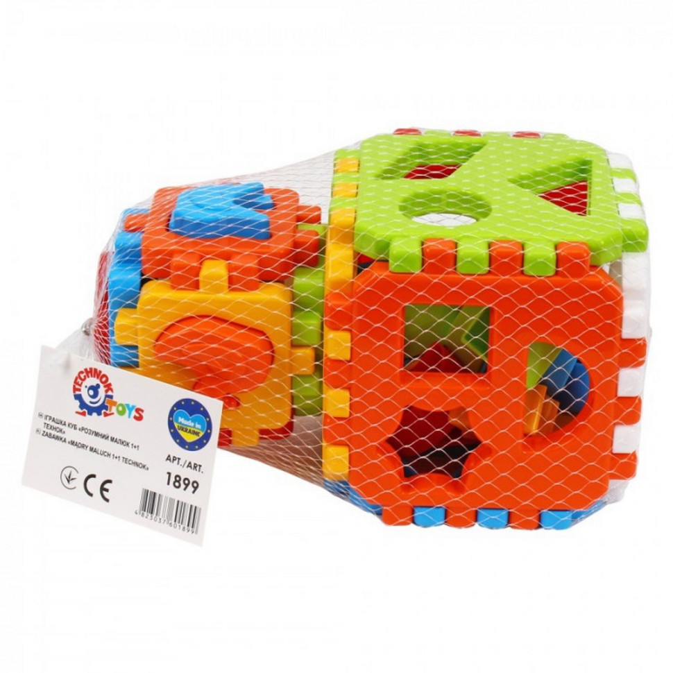 Дитячий розвиваючий кубик "Розумний малюк 1+1" 1899TXK Вінниця - фото 5