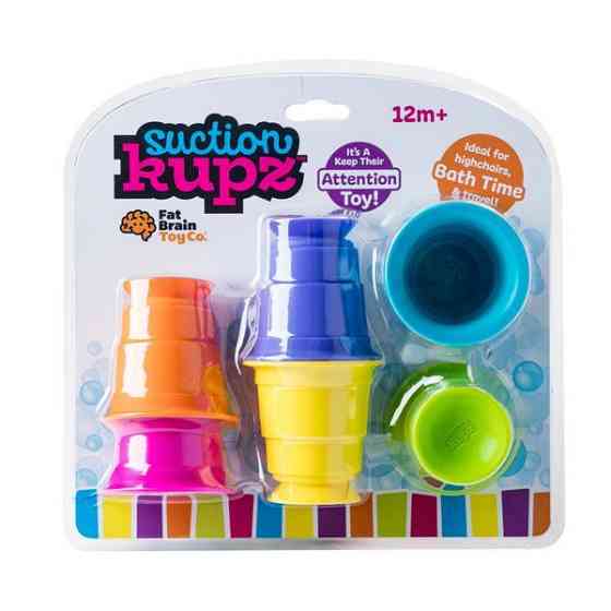 Тактильна Іграшка Fat Brain Toys Suction Kupz М'які чашки 6 шт. (F183ML) Харьков