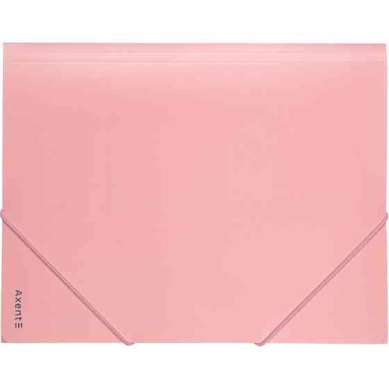 Папка на гумках "Axent" А4 1504-10-A Pastelini, рожева, шт Київ