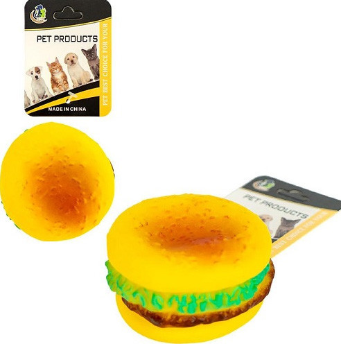 Іграшка для собак пищалка Бургер Київ - фото 1