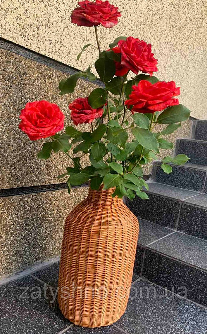 Ваза плетена з лози Київ - фото 3
