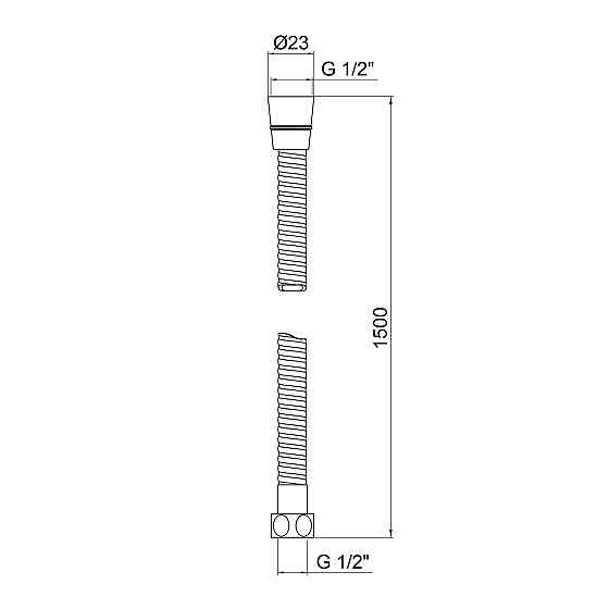Шланг Lidz Niagara 03 1,5 м LDNIA03CRM35452 Chrome Київ