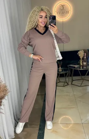 Жіночий костюм з рубчику з брюками палаццо Одеса