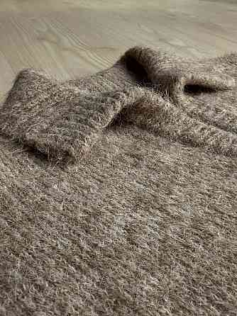 Светр жіночий A-N 19-1 з коміром поло теплий вільний, бежевий, one size Київ