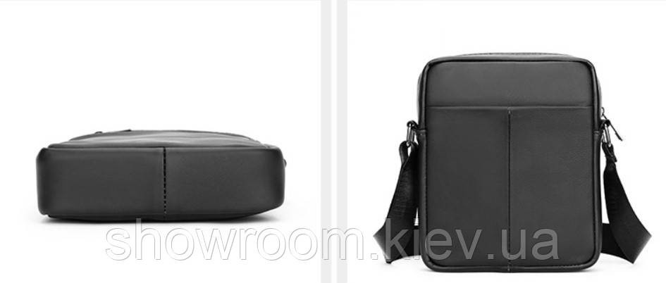 Зручна чоловіча шкіряна сумка Leather Collection (5043) Київ - фото 2