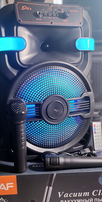 Караоке акустика Atlanfa-02(micro SD,USB,FM) пульт ДУ, 2 микрофона. Харьков - изображение 3