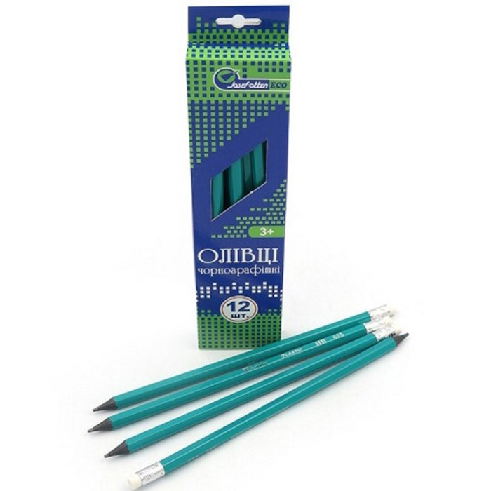Набір олівців J. Otten ECO 655B-HB 12 штук Вінниця - фото 1