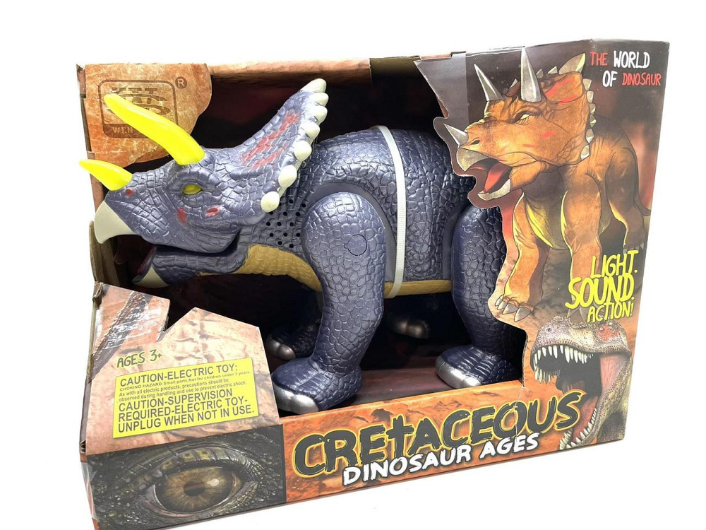 Динозавр Wen Sheng ходить світлові та звукові ефекти Сірий (WS 5301) Чернигов - изображение 6