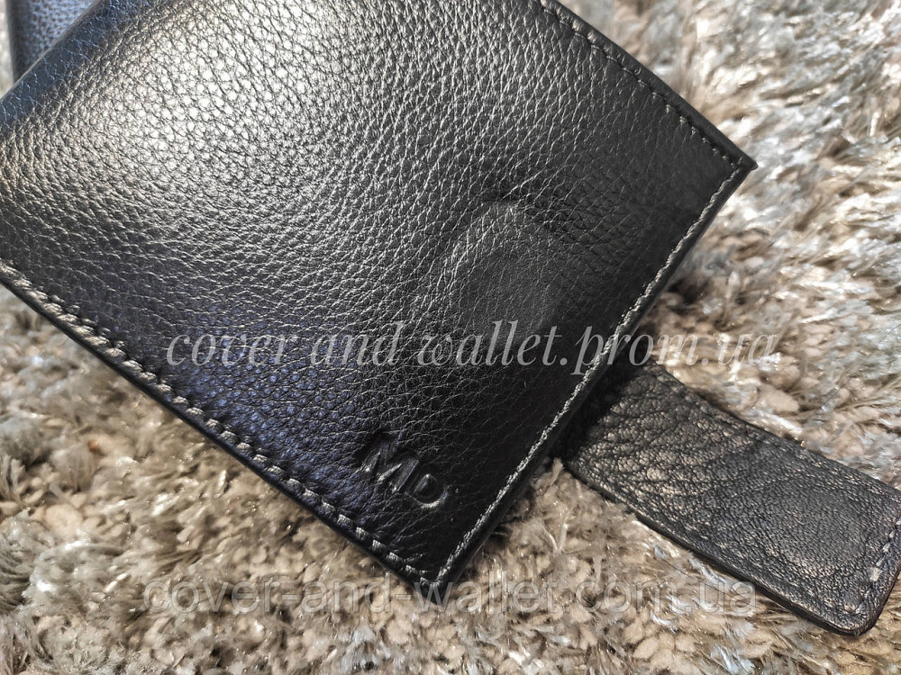 Якісне чоловіче шкіряне портмоне на магніті невеликого розміру Marco Coverna 128А Київ - фото 7