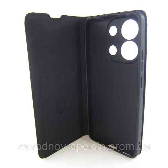 Чохол-книжка Xiaomi Redmi Note 13 4G Захист камери (чорний) Одеса