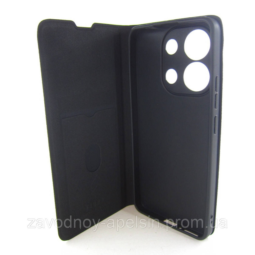 Чохол-книжка Xiaomi Redmi Note 13 4G Захист камери (чорний) Одеса - фото 3