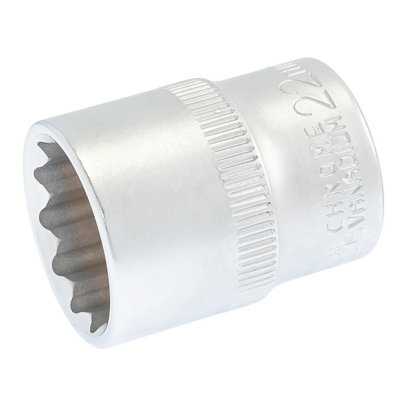 MASTERTOOL Головка торцева MASTERTOOL 12-гранна ½" 22 мм L 40 мм CrV 78-0622 Коломыя - изображение 2