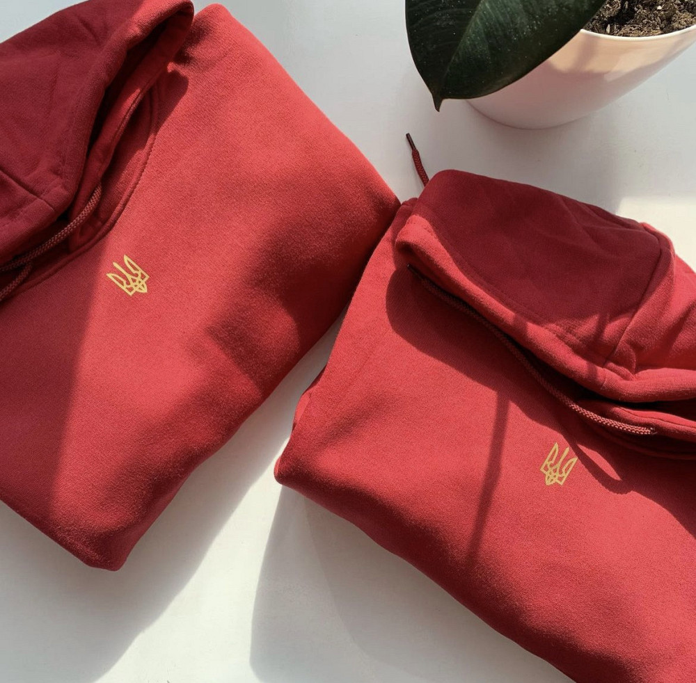 Парні патріотичні худі з тризубом L, S Чернівці - фото 1