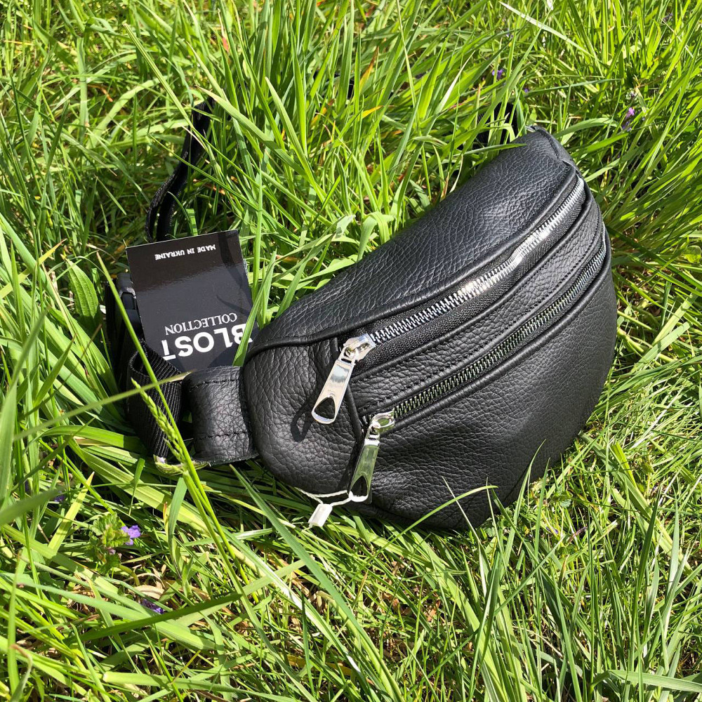 Мужская кожаная бананка, кожаная сумка бананка через плечо, мужская кожаная бананка на пояс Киев - изображение 9