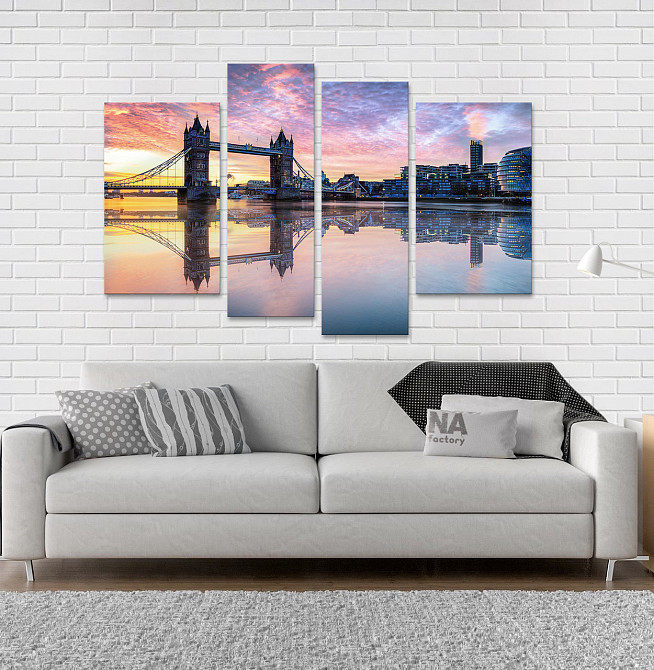 Модульна картина Місто Світанок Art-137_4 Київ - фото 2