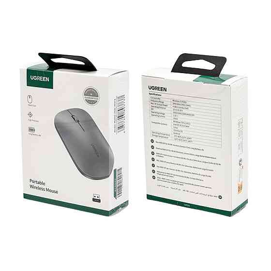 Маніпулятор миша UGREEN Portable Wireless Mouse (Gray) Київ