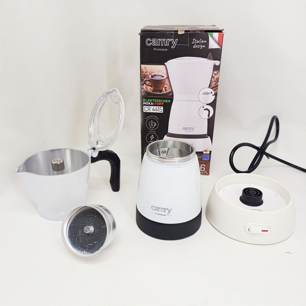 Кавоварка гейзерна для електричної плити, Гейзер 3 чашки, Гейзерна кавоварка для плити CN-63 Львів - фото 3