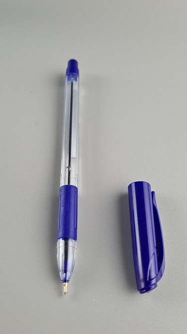 Ручка кулькова автоматична "KrishA SG Grippy" СИНЯЯ (50 шт.) Харків - фото 2