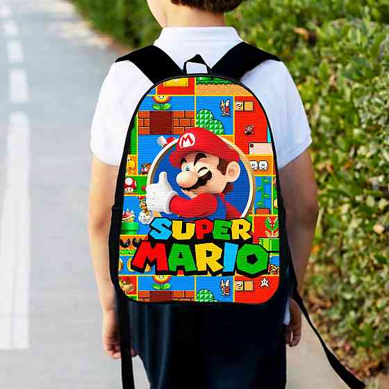 Рюкзак дитячий Маріо "Super Mario" 34х27см, міський ранець для хлопчика з принтом (00354) Київ