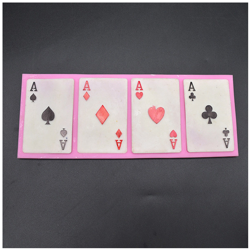 Молд силиконовый Карты 84 на 214 мм розовый Киев - изображение 3