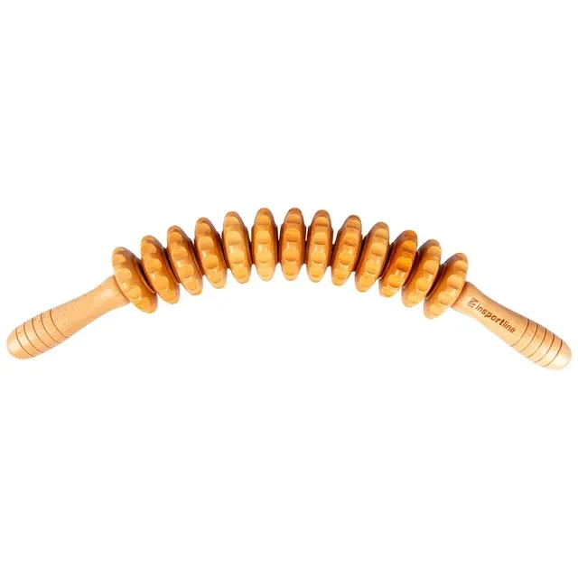 Полукруглый деревянный массажный ролик inSPORTline антицеллюлитный Marlee 500 Киев - изображение 1