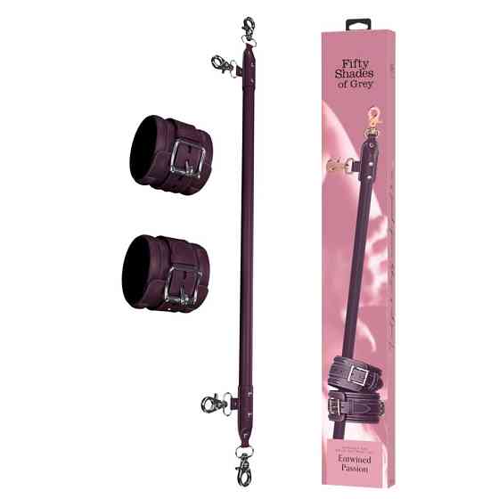 Распорка и фиксатор для лодыжек Fifty Shades of Grey Spreader Bar фиолетовый Sex Aura Киев