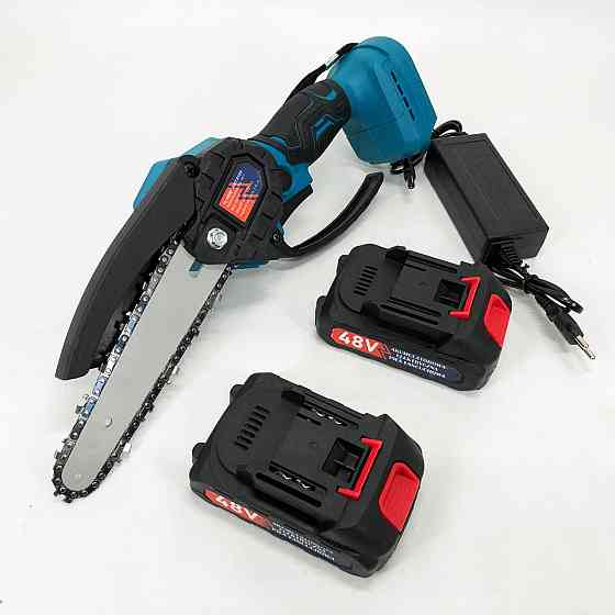 Цепная пила для дачи, Качественная мини-пила цепная Электропила на аккумуляторе для сада MD-87 Львов