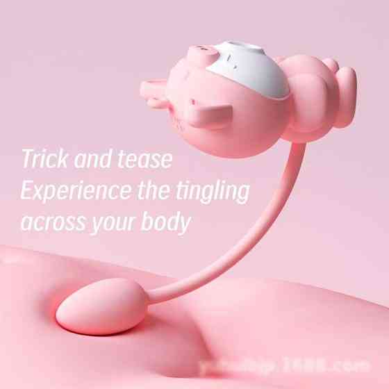 Подвійний вакуумний вібратор Otouch Cici Kity 20 режимів вібрації Вінниця