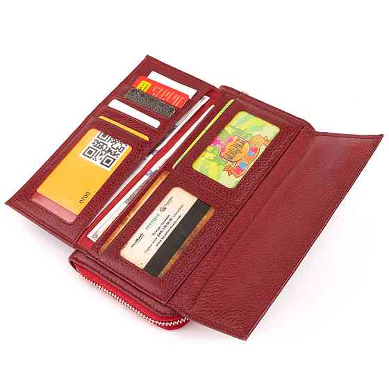 Кошелек кожаный женский ST Leather 19293 Бордовый Киев