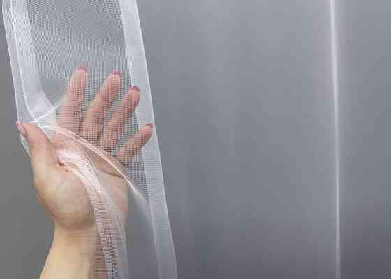 Тюль VR-Textil 1763т Фатин "Омбре" з вишивкою та люрексом Мурена з білим 300х200 см (42-0993) Київ