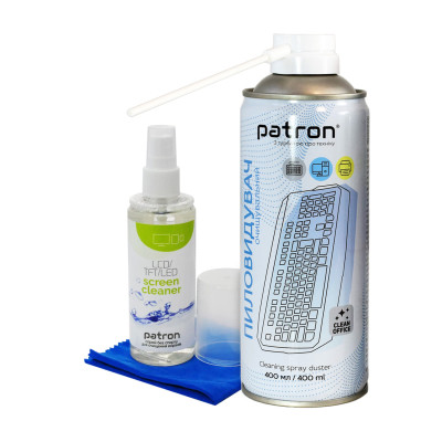 Універсальний чистячий набір Patron spray duster 400ml F3-020 + Screen spray F3-022 (CS-PN-BUNDL-11) Вінниця - фото 1