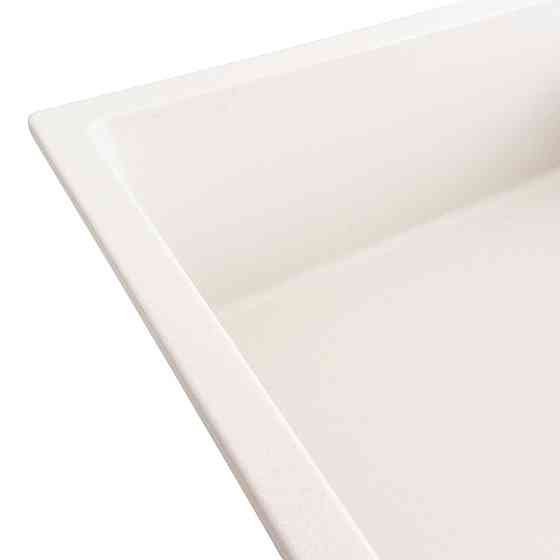 Гранітна мийка для кухні Platinum 8650 DIAMOND матова (білосніжна) Коломыя