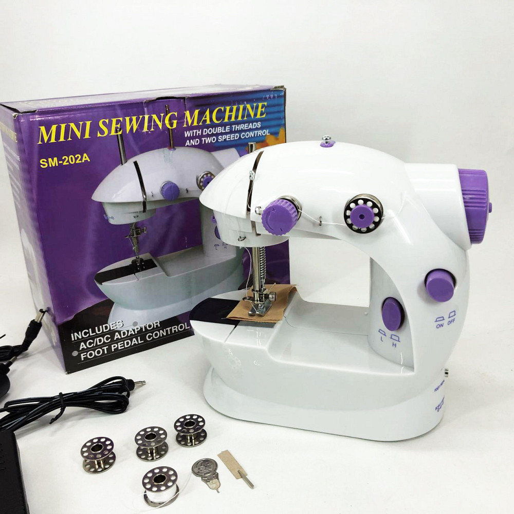 Міні-швейна машина з насадками, Багатофункціональна домашня швейна XE-362 машинка портативна Київ - фото 10