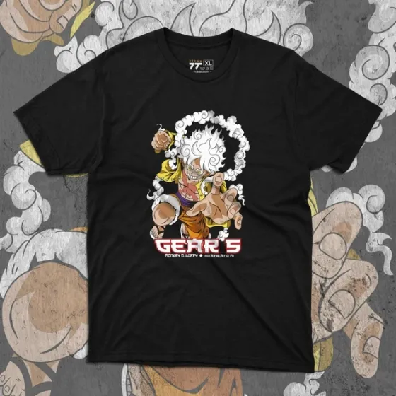 Футболка чоловіча з  принтом Ван Пис Niko Gear 5 Розмір 48 Anime0186 Дніпро