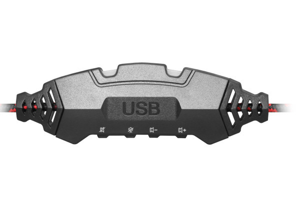 Гарнітура Defender Warhead G-450 Red-Black (64146) (6358195) Київ - фото 3