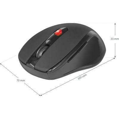 Мишка Defender Ultra MM-315 Wireless Black (52315) Вінниця - фото 4